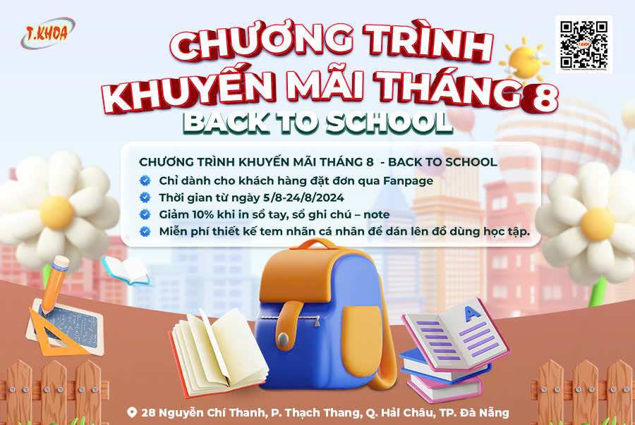 Back to School Cùng In T.KHOA: Khởi Đầu Năm Học Mới Với Phong Cách Cá Tính!